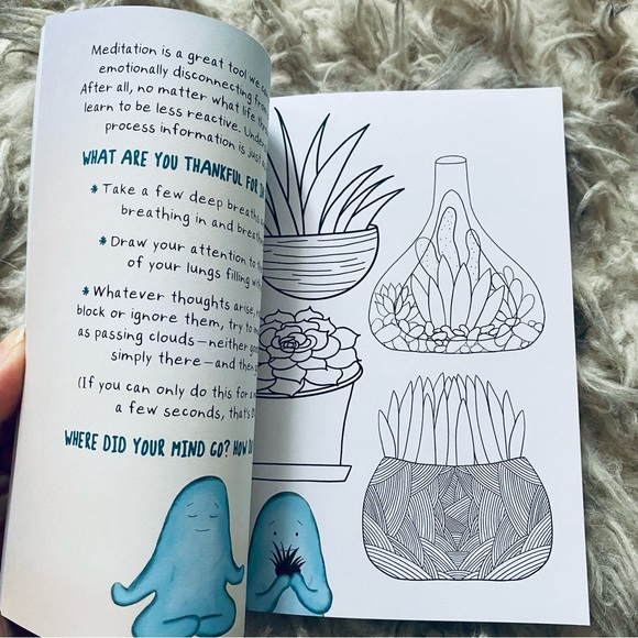 Sweatpants & Coffee The Anxiety Blob Comfort & Encouragement Journal Book NEW - Picture 3 of 8